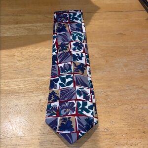 Silk 100% Floral Patterned Multicolor Tie